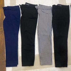 4 pairs (bundle) of Banana Republic and GAP slacks